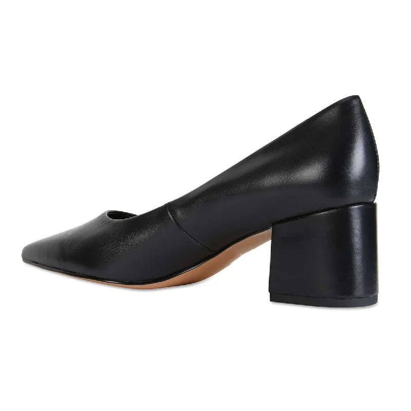 Idol Heel in Black Leather