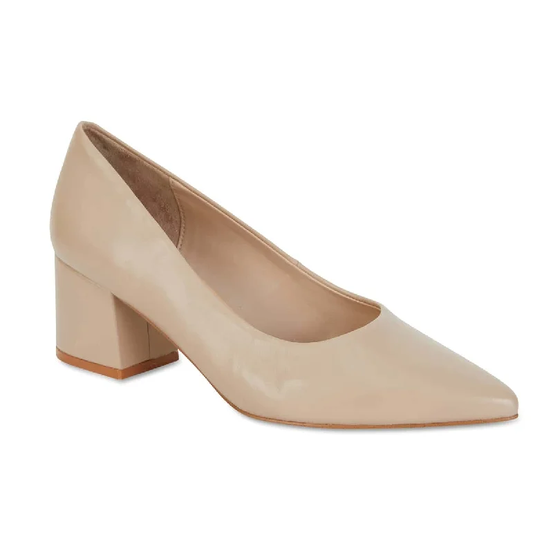 Idol Heel in Nude Leather