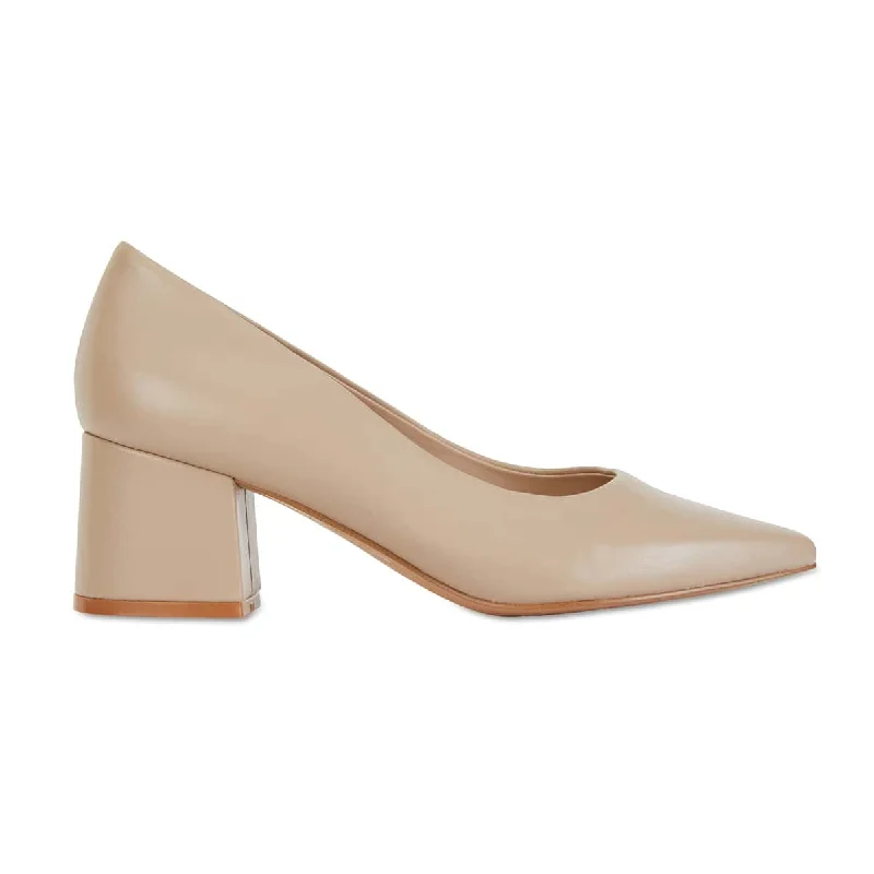 Idol Heel in Nude Leather