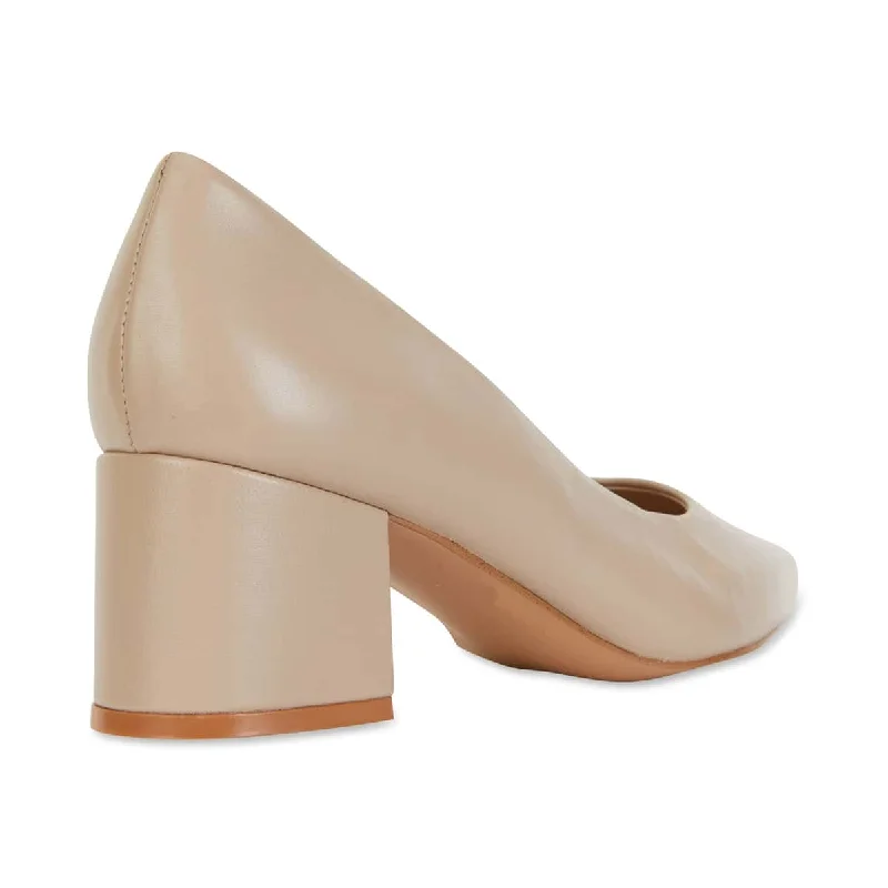 Idol Heel in Nude Leather