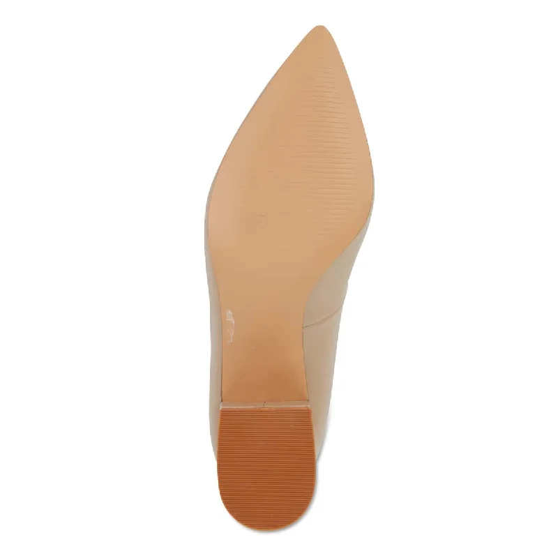 Idol Heel in Nude Leather