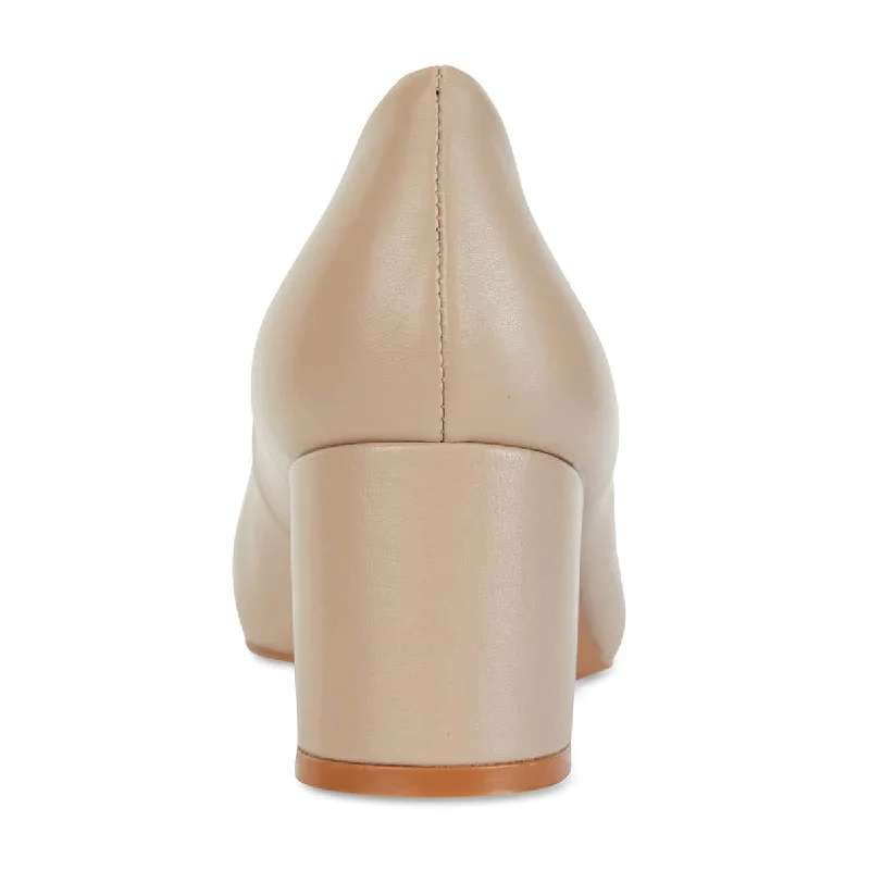 Idol Heel in Nude Leather