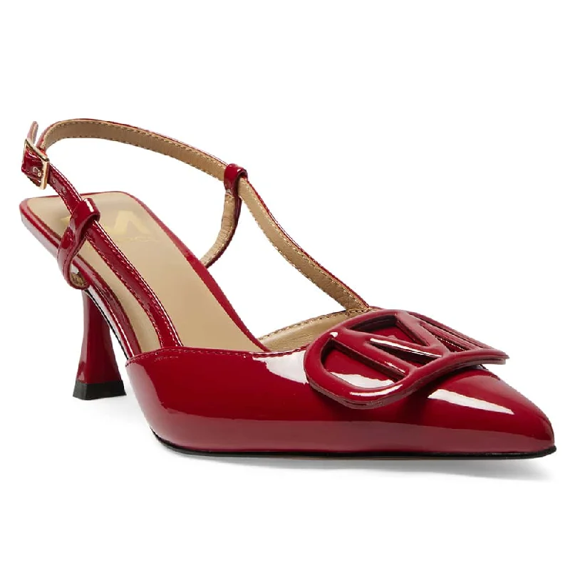 Josie Heel in Red Patent