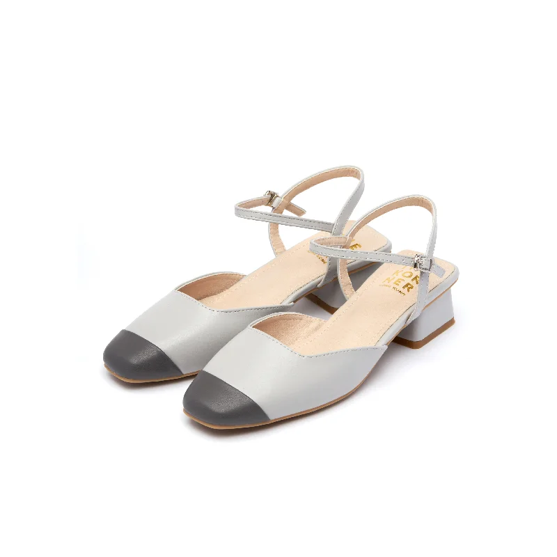 Karla Cap Toe Sandals - Mid Grey ( MGY )