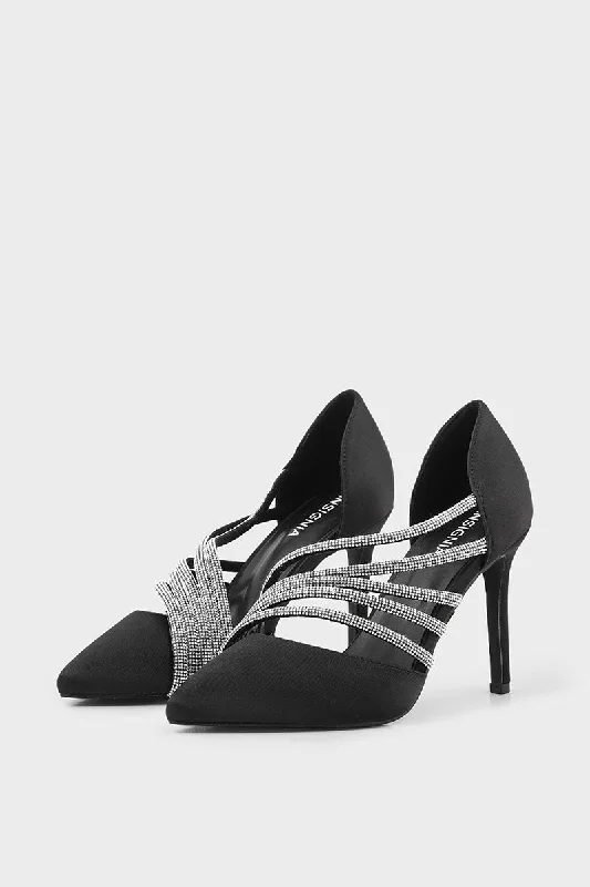 Party Wear Court Shoes I44471-Black