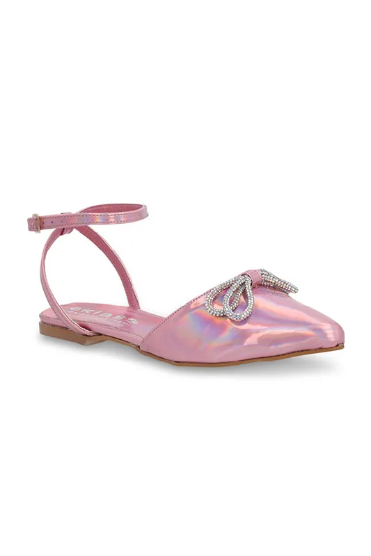 Balerina de piso rosa con pulsera 06047