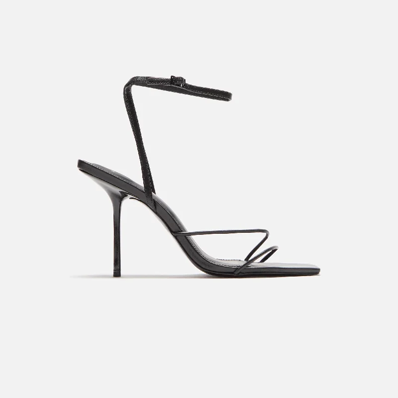 Black Suede Studio Iris 95 Sandal - Black Nappa