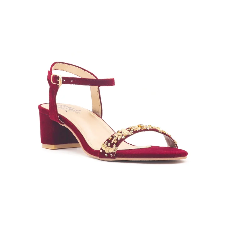 maroon-fancy-sandal-fn5508