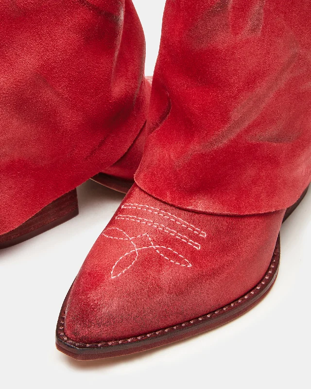 sorvino-red-suede